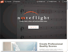 Tablet Screenshot of noteflight.com
