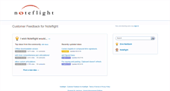 Desktop Screenshot of feedback.noteflight.com